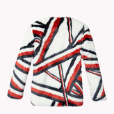 Thumbnail for your product : Tommy Hilfiger Faux Fur Signature Stripe Jacket