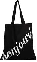 Thumbnail for your product : ASOS Bonjour Canvas Shopper Bag - Black