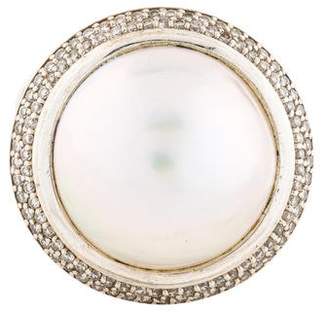 David Yurman Pearl & Diamond Cerise Ring
