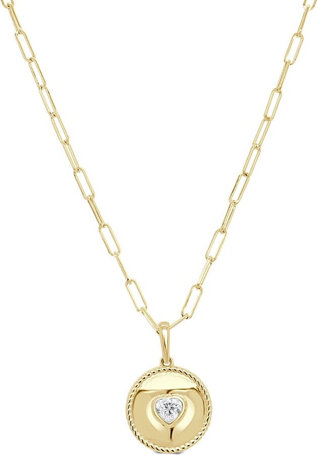 Sabrina Designs 14K 0.26 ct. tw. Diamond Medallion Necklace