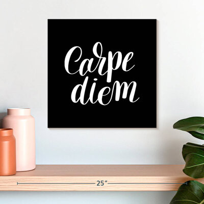 Ebern Designs Tergel Carpe Diem Typography