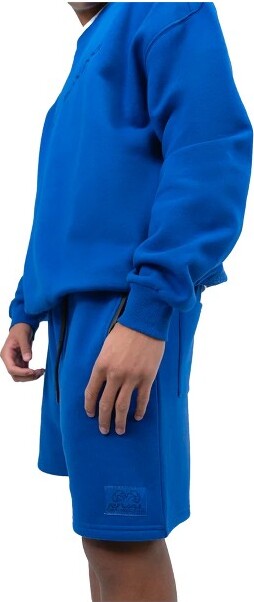 Rival RIVALBoxing-FleeceOversizedCrewneckSweater-Blue