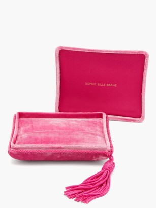 Sophie Bille Brahe Small Velvet Jewellery Box - Pink
