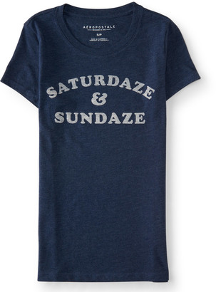 Aeropostale Womens Saturdaze & Sundaze Graphic T Shirt