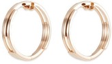 Thumbnail for your product : Dauphin 18k Rose Gold Tiered Hoop Earrings