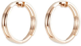 Dauphin 18k Rose Gold Tiered Hoop Earrings