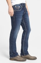 Thumbnail for your product : Rock Revival 'Alternative' Straight Leg Jeans (Dark Blue)