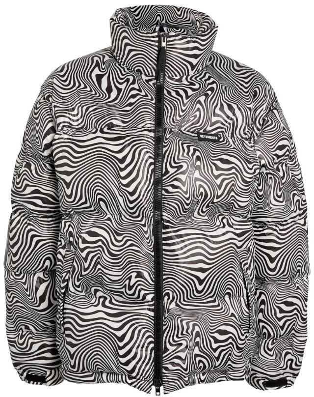 Vetements Zebra Print Puffer Jacket - ShopStyle