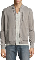 Thumbnail for your product : John Varvatos French Terry Zip-Front Track Jacket, Light Gray