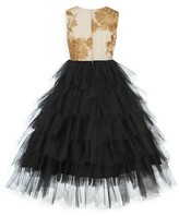 Thumbnail for your product : Badgley Mischka Gilr's Floral Tutu Ball Gown
