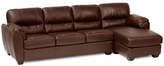 Thumbnail for your product : Asstd National Brand Leather Possibilities Pad-Arm 2-pc. Left-Arm Sofa/Chaise Sectional