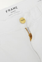 Thumbnail for your product : Frame Le High Frayed Skinny Jeans - White