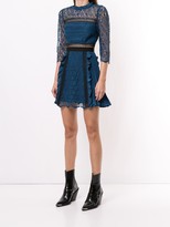 Thumbnail for your product : Self-Portrait Lace Fit-And-Flare Mini Dress
