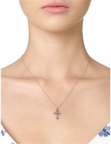 Thumbnail for your product : Laura Lee Jewellery Diamond Silver Cross Necklace