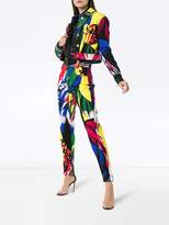 Thumbnail for your product : Versace High-Waisted Pattern Jeans