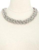 Thumbnail for your product : Charlotte Russe Braided Double Chain Collar Necklace