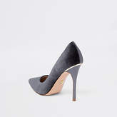 Thumbnail for your product : River Island Womens Light grey court shoes