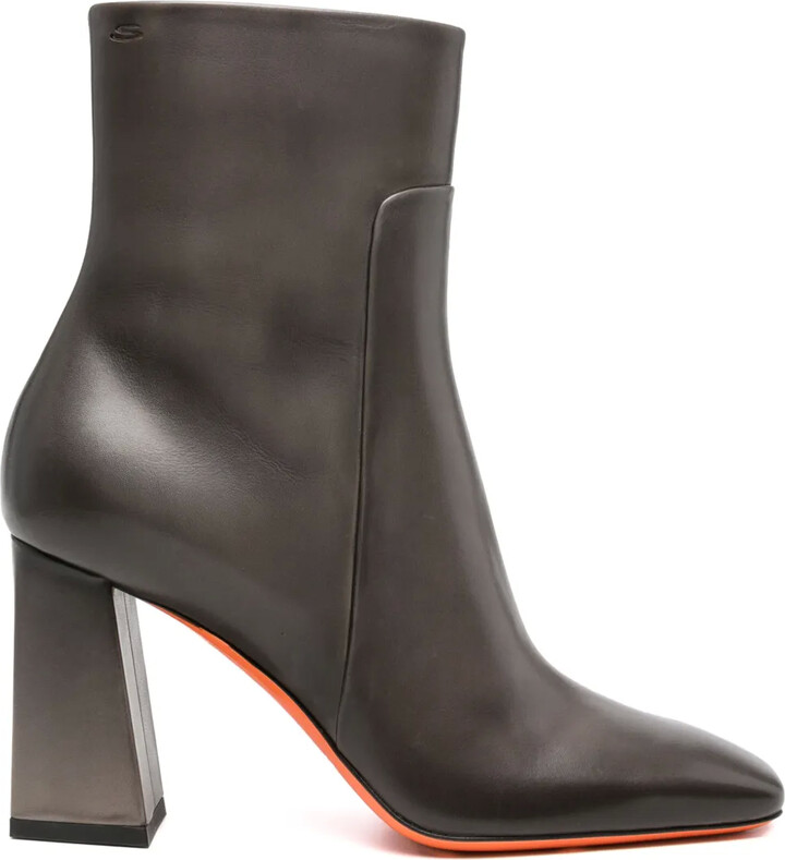 Santoni 90mm Leather Ankle Boots