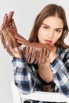 Thumbnail for your product : Urban Outfitters Faux Leather Fringed Glove