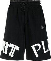 Thumbnail for your product : Plein Sport Logo-Print Track Shorts