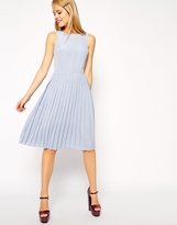Thumbnail for your product : ASOS Midi Skater Dress with Pleated Skirt