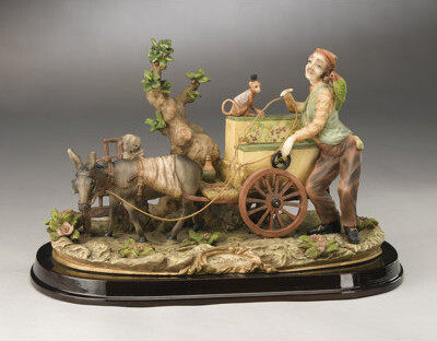 AA Importing Organ on Cart with Monkey Figurine