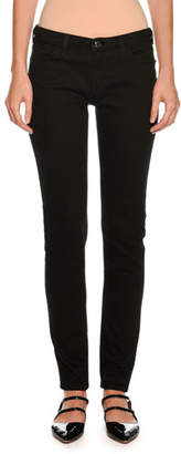 Armani Collezioni Straight-Leg Skinny Ankle Pants, Black