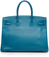Thumbnail for your product : Hermes Heritage Auctions Special Collection 35Cm Blue Izmir Clemence Birkin
