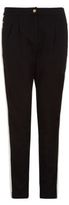 Thumbnail for your product : Only Black Contrast Side Panel Cropped Trousers