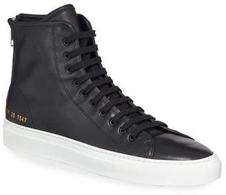 Common Projects Tournament Leather High-Top Sneakers