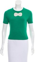Thumbnail for your product : Behnaz Sarafpour Cashmere-Blend Short Sleeve Sweater