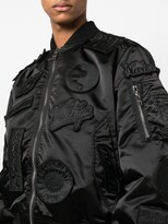Thumbnail for your product : Études Ruched Tonal-Patch Bomber Jacket