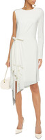 Thumbnail for your product : Halston One-sleeve Wrap-effect Stretch-crepe Dress