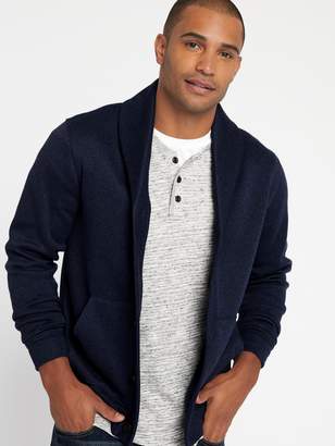 Old Navy Shawl-Collar Sweater-Knit Fleece Cardigan for Men