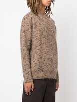 Thumbnail for your product : Laneus Speckled Intarsia-Knit Jumper