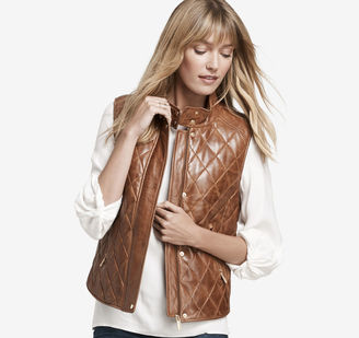 Johnston & Murphy Quilted Leather Vest
