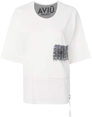 Aviu embellished pocket oversize T-shirt