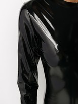 Thumbnail for your product : Alchemy Vinyl-Effect Fitted Bodysuit
