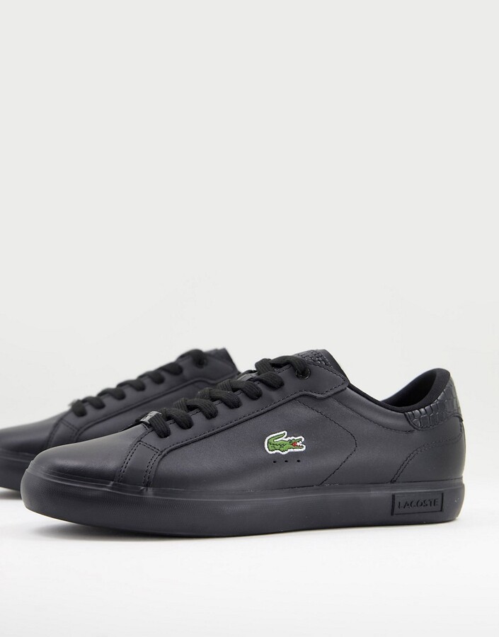 all black lacoste