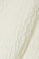 Thumbnail for your product : Co Ruffled Linen-blend Cloqué Top - Ivory