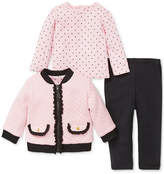 Thumbnail for your product : Little Me Baby Girls 3-Pc. Jacket, T-Shirt & Pants Set