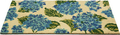Home Furnishings by Larry Traverso Hydrangea Doormat 20x40