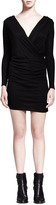 Thumbnail for your product : Helmut Lang HELMUT Ruched Jersey Overlap Dress