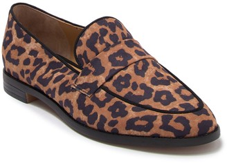 franco sarto animal print loafers