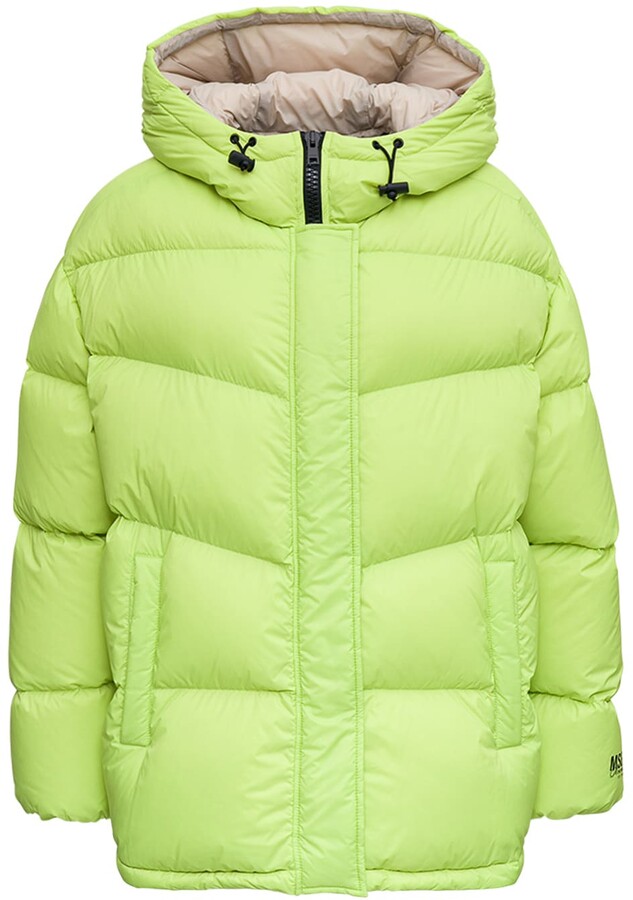 lime puffer jacket