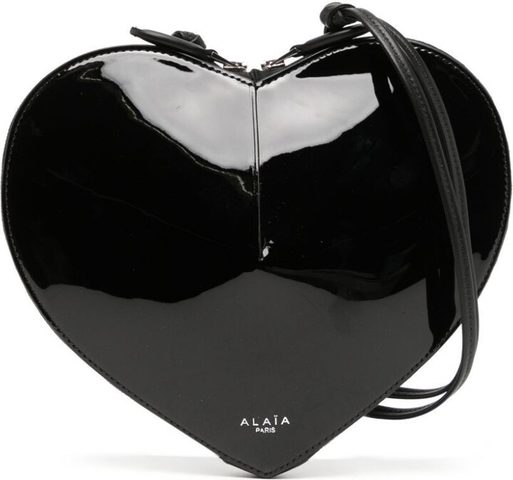 Alaia Le Coeur Patent Leather Crossbody Bag