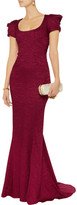 Thumbnail for your product : Zac Posen Snake-jacquard gown