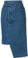 Thumbnail for your product : Andrea Crews Deconstructed Denim Midi Skirt