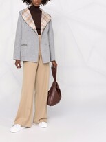 Thumbnail for your product : Fabiana Filippi Check-Detail Hooded Coat
