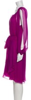 Thumbnail for your product : Hhh By Haute Hippie Scoop Neck Midi Length Dress w/ Tags Purple
